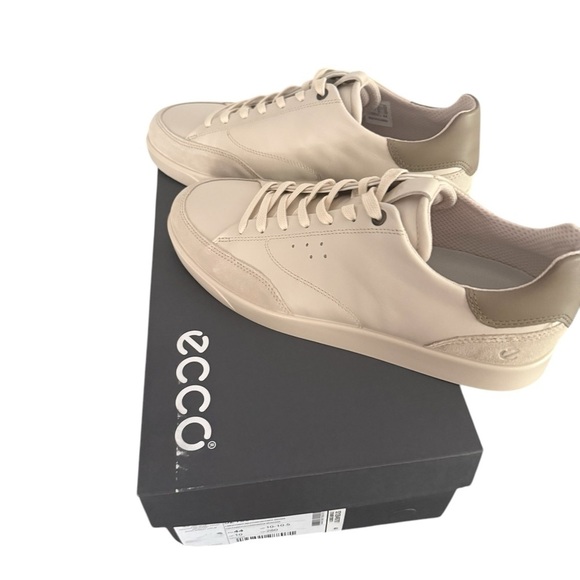 NIB Ecco Street Lite Men’s Size 44 (10-10.5) Limestone/Nutmeg Brown - Picture 4 of 6